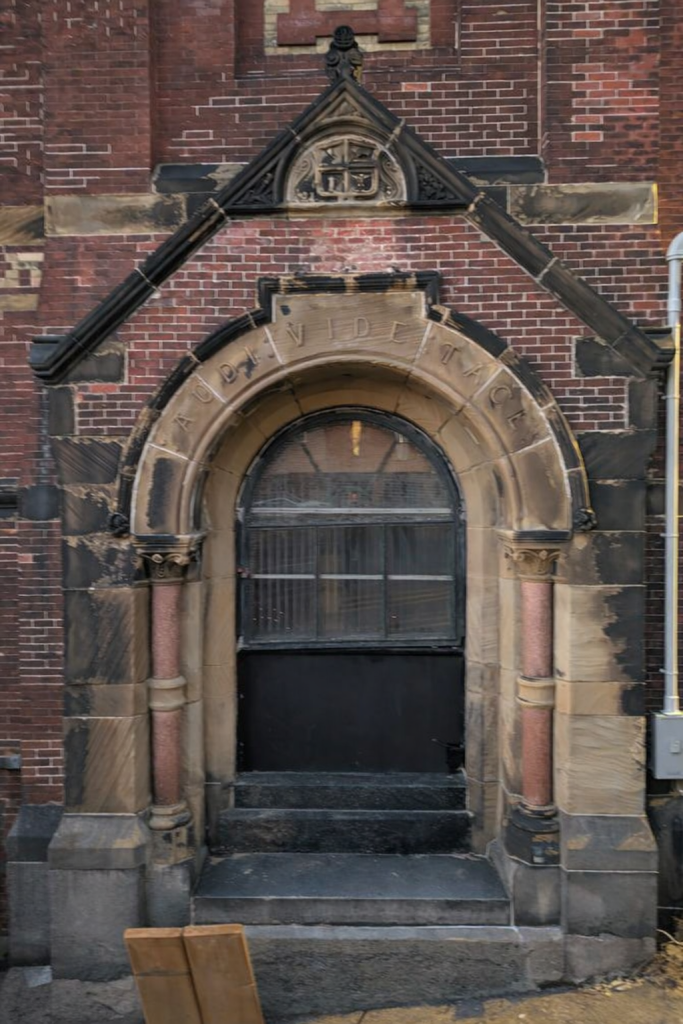 Original Doorway area after the fire